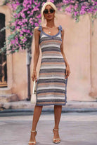 Swimsuit Cover Up Dress | Side Split Cover Up Dress | Beach Groove Swimwear