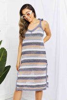 Swimsuit Cover Up Dress | Side Split Cover Up Dress | Beach Groove Swimwear