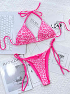 Leopard Print Bikini | Tie Side Bikini Set | Beach Groove Swimwear
