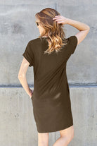Women's Dress With Pockets | Basic Bae Dress | Beach Groove Swimwear