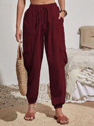 Women's Jogger Pants With Pockets | Cargo Pant | Beach Groove Swimwear