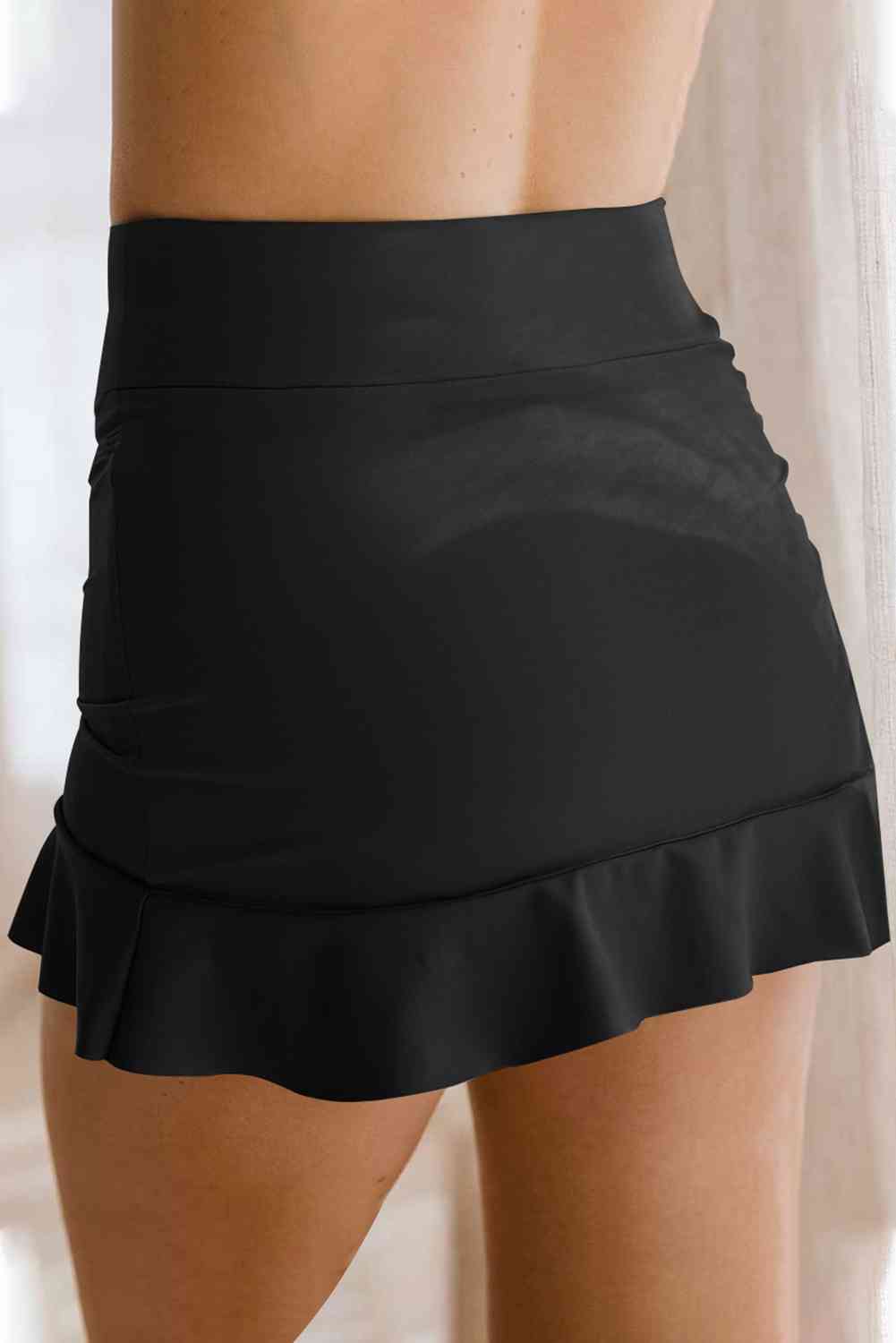 Swimming Shorts For Ladies | Ruffle Hem Short | Beach Groove Swimwear